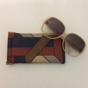 Vintage Frame Italy Sunglasses with Matching Case